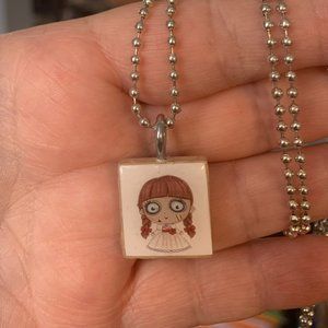 (2/$12,4/$20) Annabelle Scrabble Tile Necklace